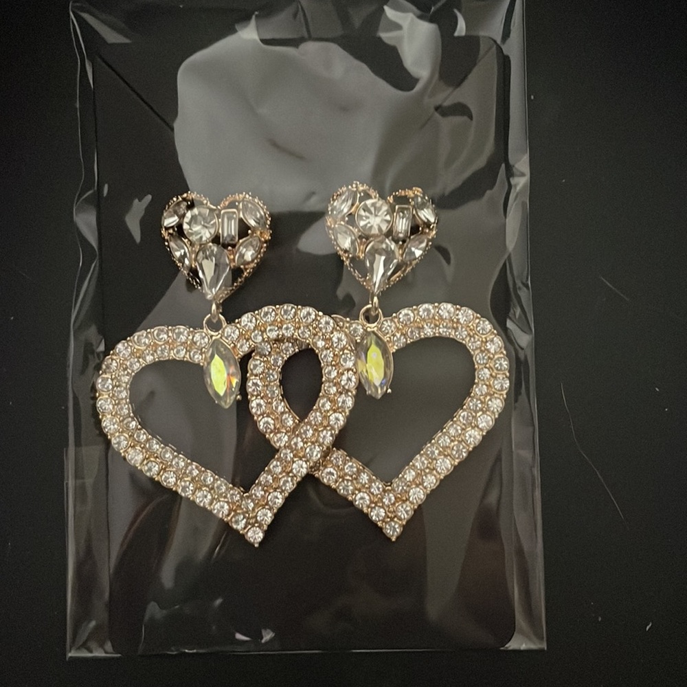 Heart earrings - Picture 2 of 2